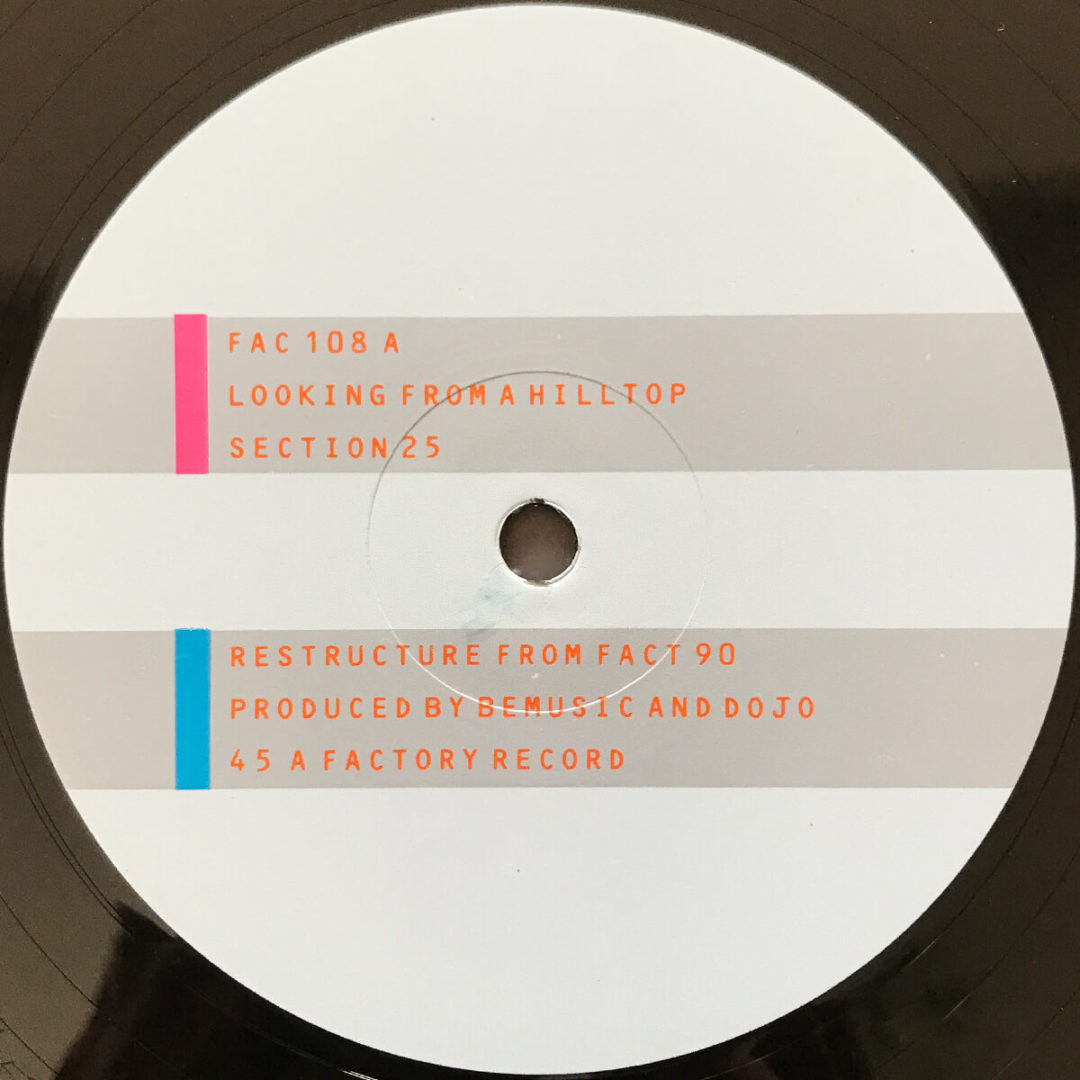Section 25 "Looking From A Hilltop" (Front Label)